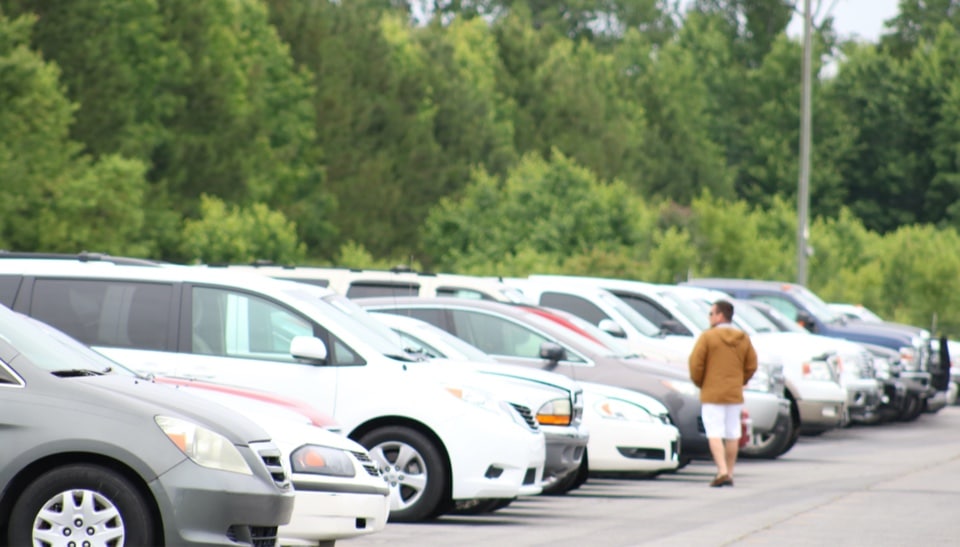 Wholesale vehicles for auction on lot at Greenville Auto Auction in NC